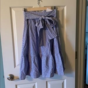 J. Crew pin stripe skirt